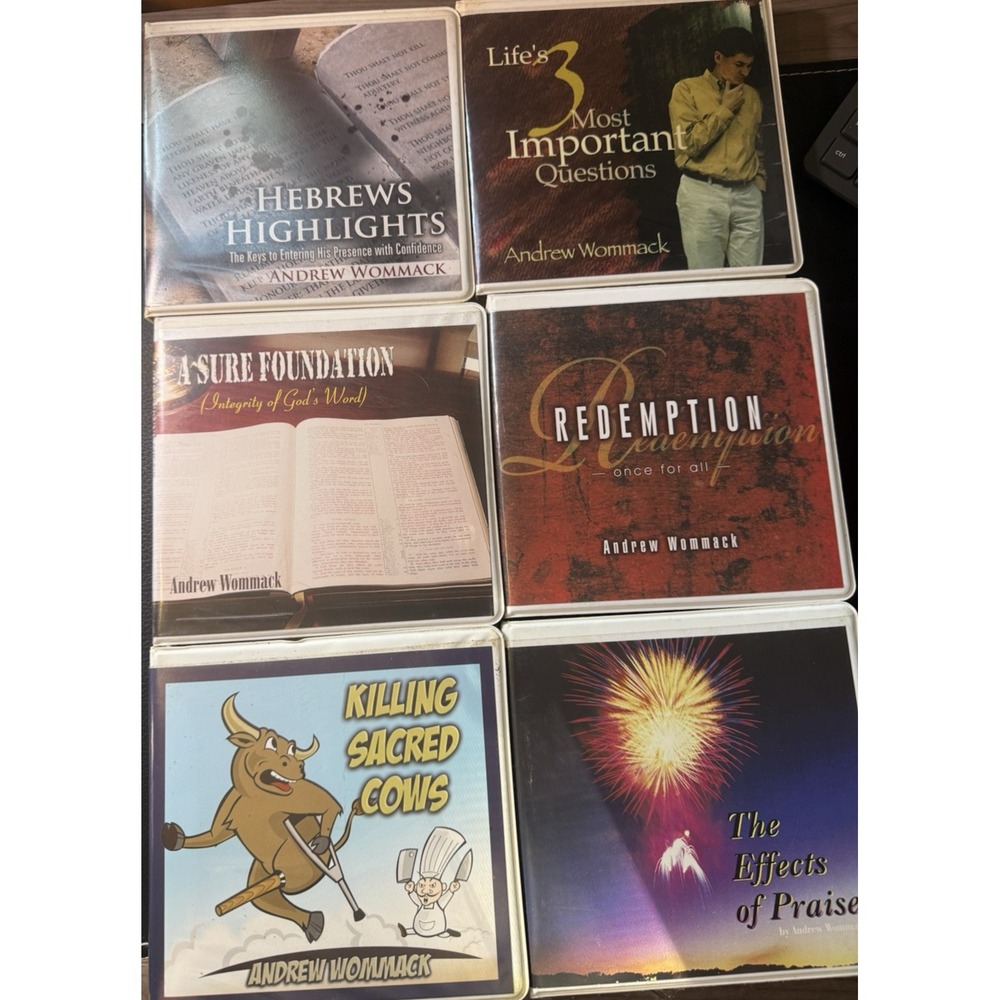 LOT OF 6  Andrew Wommack Teaching bible study CDs